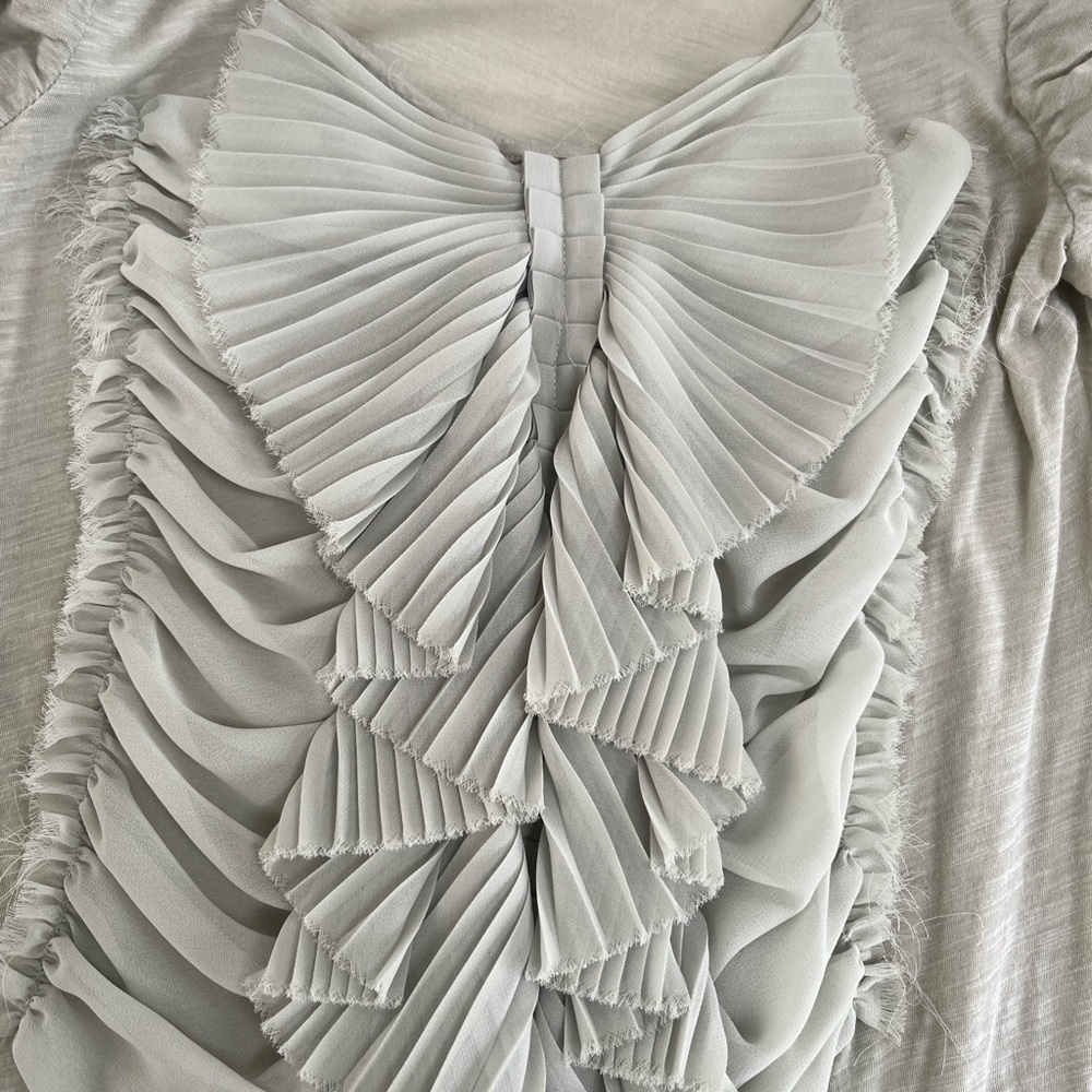 Anthropologie squeezebox top by Deletta, in very pale sage green size Small - Picture 8 of 12